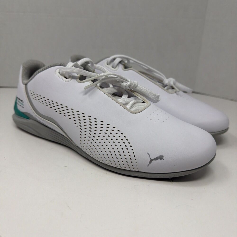PUMA Mercedes Amg Petronas F1 X Drift Cat Decima 2.0 Lace Up White Sneaker 9.5